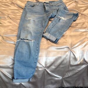 Flying Monkey Light Blue Distressed Jeans